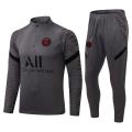 2122 Paris Football Jersey Set Psg Kids Long-sleeved Football Training Suit Set.