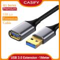 CASIFY G1 USB Extension Cable USB 3.0 Extender USB Cable Male to Female 5Gbps Data Transfer Compatible with Printers, Mouse, Keyboard, Flash Drive, Hard Drive, Hub, Oculus VR, Xbox 1m, 2m. 