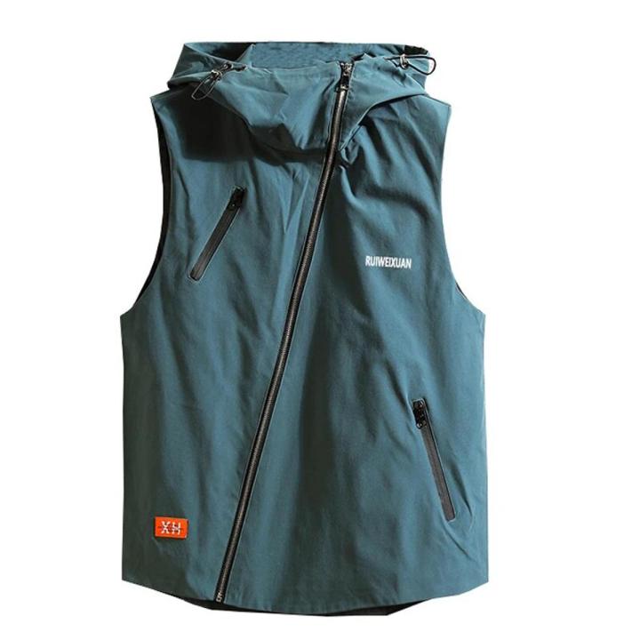 Mens Sleeveless Jacket Fashion Vests Men's Waistcoat Casual Autumn Black Outwear Oversize 5XL 6XL 7XL