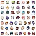 10/50/100Pcs Chibi Genshin Impact Stickers Klee Mona Xiao Eula Children Anime Stickers Laptop Suitcase Graffiti Game Scrapbook.