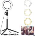 12 Inch LED Ring Light with Adjustable Stand & Phone Holder for Live Streaming, Video Recording, Photography, and Makeup Tutorials.