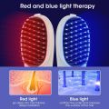 Electric Wireless Massage Comb Red Blue Light Therapy Hair Growth Vibration Head Scalp Massager Anti Hair Loss with Replace Comb.