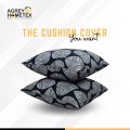 Cushion Cover, Black & Ash, (18"x18"), Only Cover, 1 Pcs. 