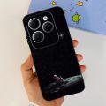 For Infinix Hot 40 4G Case Luxury Flower Love Soft TPU Black Cover For Infinix Hot40 Hot 40 Pro Bumper Phone Case Funda. 