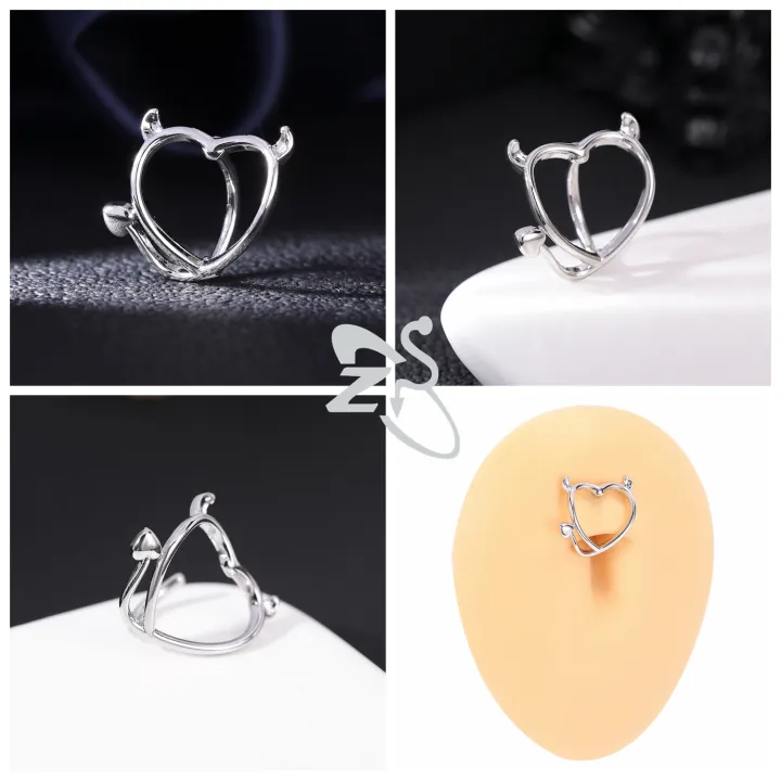 ZS%201%20Piece%20Butterfly%20Shape%2014G%20Belly%20Button%20Ring%20CZ%20Crystal%20Navel%20Piercings%20Click%20Reverse%20Curved%20Navel%20Barbell%20Body%20Jewelry%2010MM%20-%20Image%202