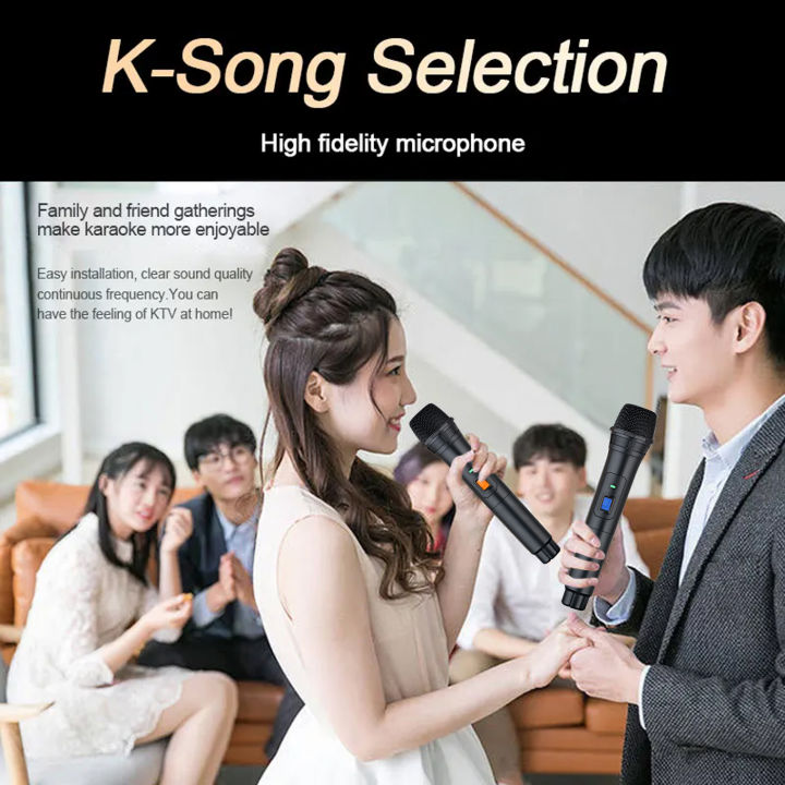 Heikuding%20Wireless%20Microphone%20Dynamic%20Microphone%20System%20for%20Karaoke%20Singing%20Dj%20Microphone%20Party%20Speaker%20-%20Image%206