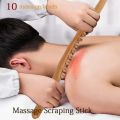 Massager for Body Natural Carbonized Wood Scraping Massage Stick Back Massager SPA Therapy Tool Point Treatment Relax Tool.
