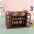 1 Set Doll House Scene Decor Accessories 1:12 Dollhouse Miniature Supermarket Shelf Mini Display Stand Storage Rack Model Toy. 