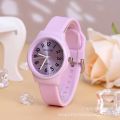 New Children Examination Watch Girls' and Boys' Primary and Secondary School Students Drop-Resistant Macaron Primary School Student Watch. 