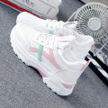 Sneakers women's ins tide 2024 spring new versatile korean version of daddy shoes student thick-soled casual little white shoes. 