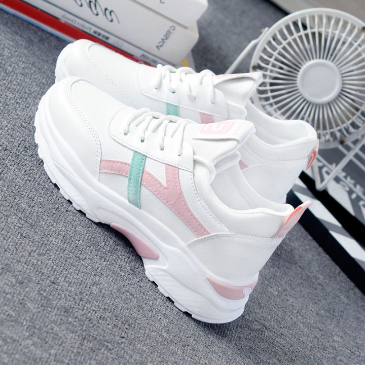 Sneakers%20women's%20ins%20tide%202024%20spring%20new%20versatile%20korean%20version%20of%20daddy%20shoes%20student%20thick-soled%20casual%20little%20white%20shoes%20-%20Image%203