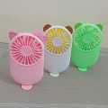1PCs Cute Portable Mini Fan Handheld USB Chargeable Desktop Fans 3 Mode Adjustable Summer Cooler For Outdoor Travel Office.