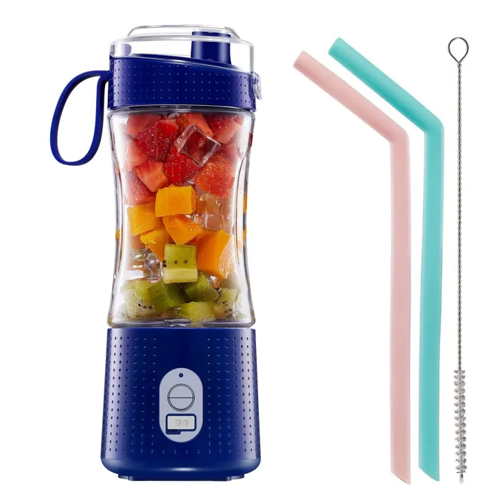 Portable%20Personal%20Blender%20for%20Smoothie%20and%20Shakes%20-%20USB%20Rechargeable%20Juicer%20Cup%20Including%20Reusable%20Silicone%20Straws%20Black%20-%20Image%202