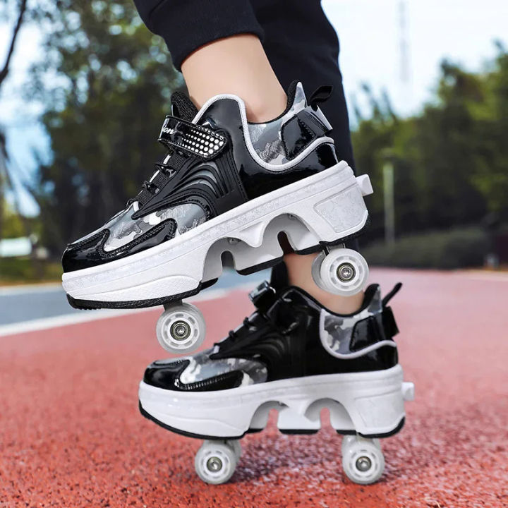NEW%20children's%20sports%20roller%20skates%20deformation%20shoes%204%20four-wheeled%20roller%20skates%20adult%20runaway%20shoes%20student%20deformation%20wheel%20-%20Image%202