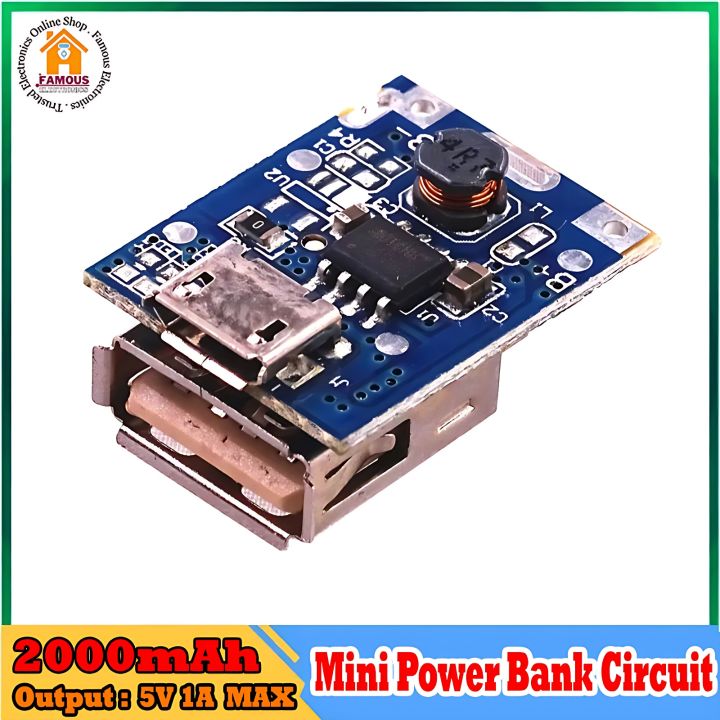 Highly Vital - Power Bank Circuit of 5V 1A 18650 Lithium Battery Charger - Tools, DIY & Outdoor - Modern and Trendy- Vibes