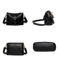 2023 Luxury Genuine Leather Women's Shoulder Crossbody Bags High Quality Women Handbag Solid Color Cow Female Messenger Tote Sac. 