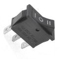 ON-OFF-ON 15A KCD3 Rocker Switch 15A 250V 3 Pin BLACK Color Switches 3Pin On Off On 3 Positions Power Switches For Auto Car Boat IPS UPS Heat Machine Drill Machine. 