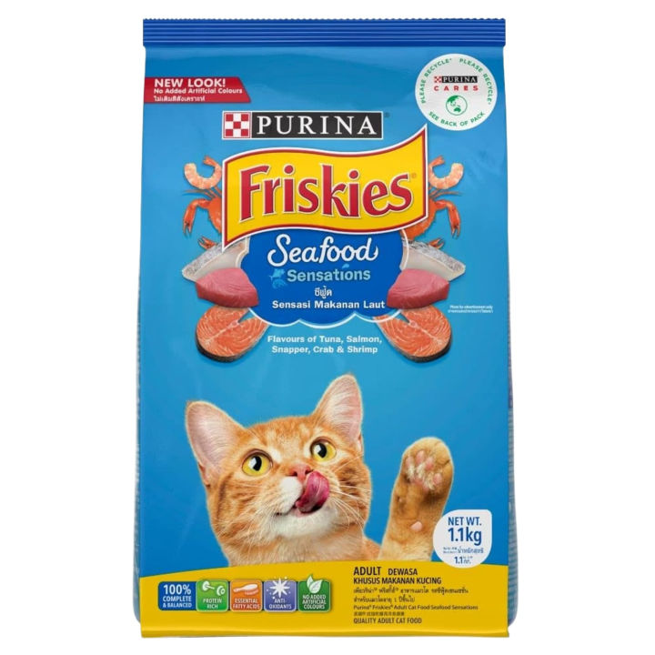Friskies Seafood 1.1kg Pack Cat Food