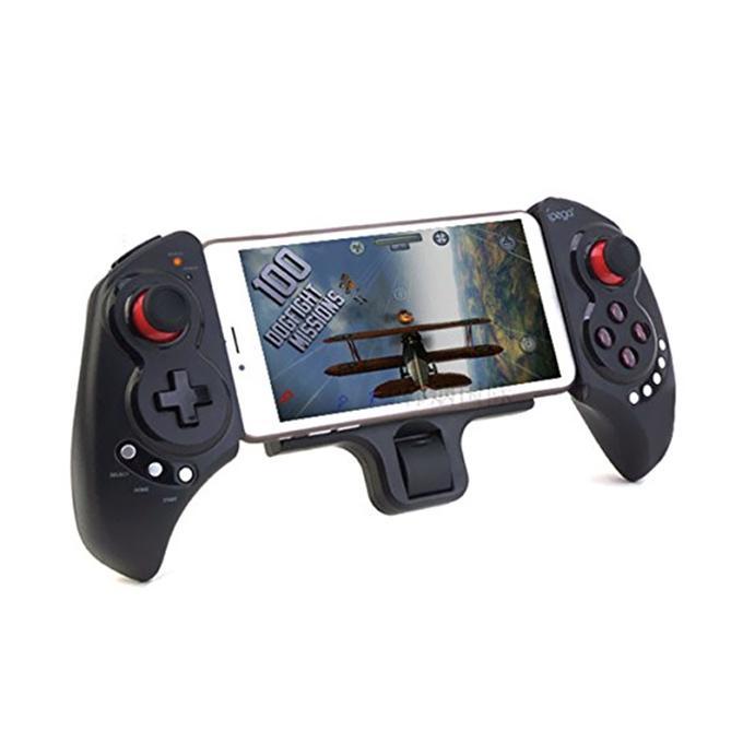 PG-9023 Extendable Game Controller Portable Wireless Gamepad Joystick Control for Android Phone - Black