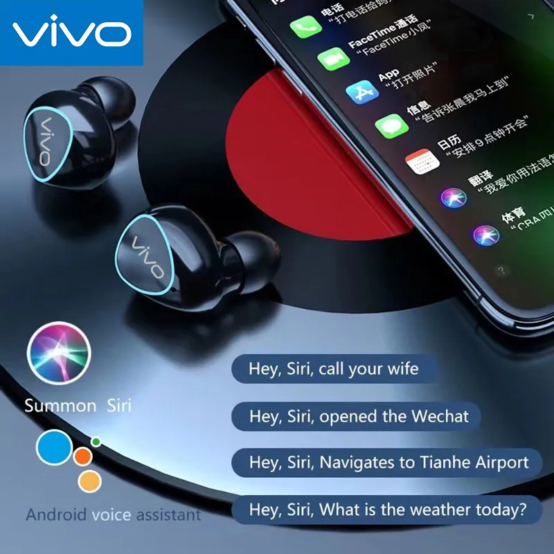 Ready Stock+FREE Shipping+COD】 VIVO TWS M10 Bluetooth Headphones