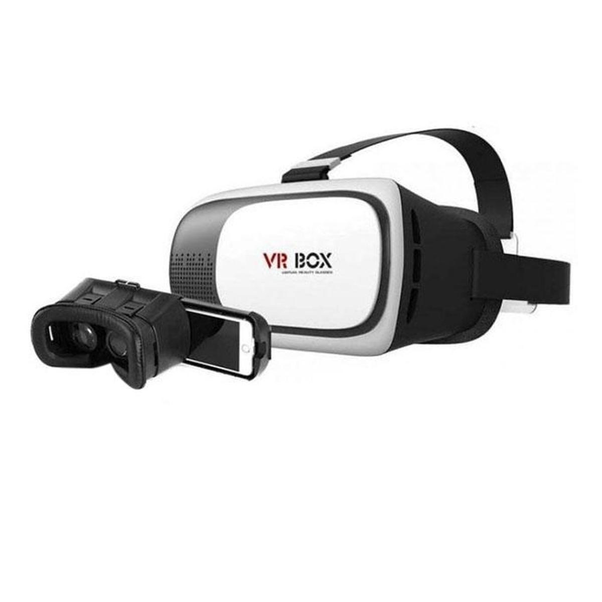 VR BOX 2.0 Virtual Reality 3D Glasses - White and Black by Alpha Technology