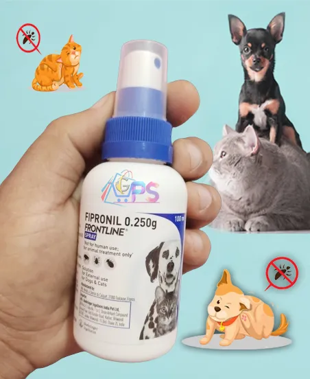 Fipronil Frontline Flea & Tick Treatment 100ml Dog/Cat Spray | Daraz.com.bd