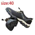 Men's Sneakers, Men Outdoor Shoes, Mesh Nonslip Breathable, Mountain Fashion Men Hiking Shoes, Male Footwear for Fitness Athletic, Walking Summer , Black, 40. 