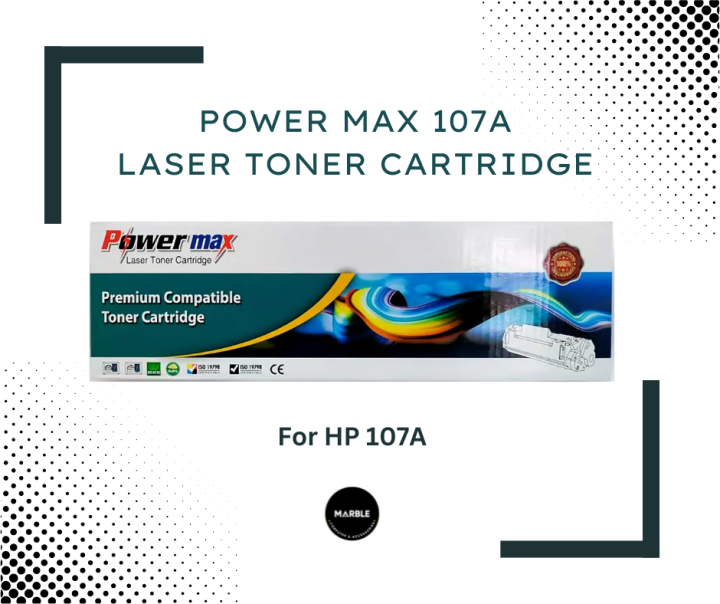 Hp Ink 107 POWER MAX 107A Laser Toner Cartridge for HP 107 Printer (Without Chip ...