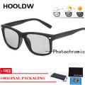 HOOLDW Polarized Photochromic Sunglasses Men Night Vision Glasses Day Night Driving Goggle Anti-glare Sunglasses Eyewear UV400.