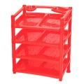 RFL 4 Step Modern Shoe Rack Red 95642. 
