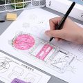 Multifunctional Geometric Ruler Geometric Drawing Template Measuring Tool Drawing Geometric Ruler For School Office Supplies.