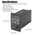 220V 750W Single-Phase Input 3-Phase Output Motor Driver Frequency Converter with Four-Digit Digital Tube Display.