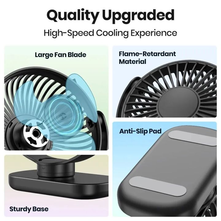 TOPK%20K62C%20Portable%20Mini%20USB%20Desk%20Fan,360%C2%B0Rotation%203%20Speeds%20Powerful%20Airflow,Small%20Cooling%20Fan%20for%20Bedroom%20Home%20Office%20Desktop%20-%20Image%202