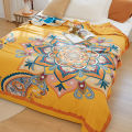 National Fashion Pure Cotton Gauze Quilt Adult Lunch Break Sofa Cover Blanket Summer Towel Blanket Pure Cotton Single Double Blanket Bed Sheet. 