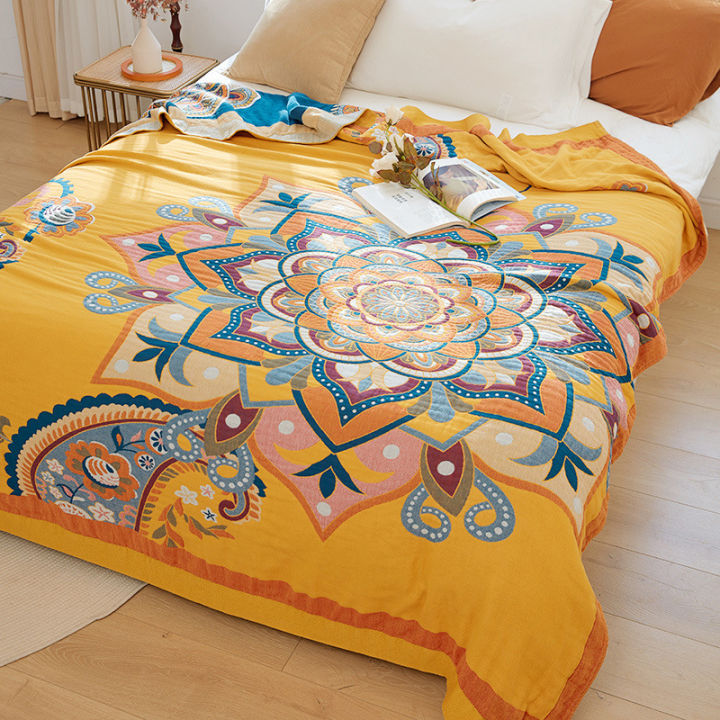 National%20Fashion%20Pure%20Cotton%20Gauze%20Quilt%20Adult%20Lunch%20Break%20Sofa%20Cover%20Blanket%20Summer%20Towel%20Blanket%20Pure%20Cotton%20Single%20Double%20Blanket%20Bed%20Sheet%20-%20Image%202