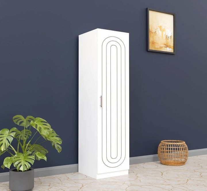 Arceus Single Door Engineering Wood Wardrobe for Clothes, Stylish ...