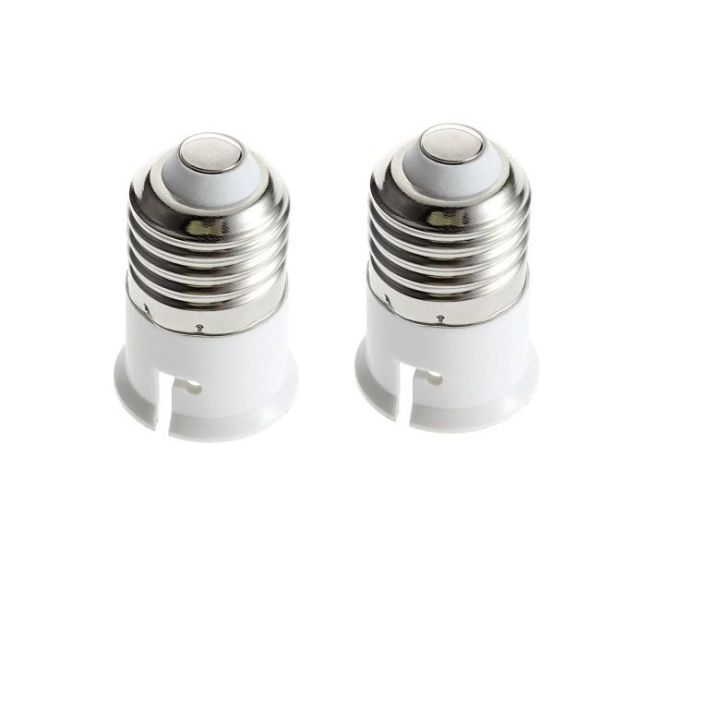 2 Ps E27 to B22 Socket Portable Light Bulb Base Professional Lamp Holder Converter