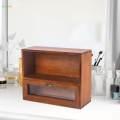 Retro Storage Cabinet Wood Desktop Container for Living Room Bedroom Dresser. 