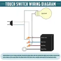Touch Lamp Switch 6 Pack,Touch Lamp Control Module for Dimmable LED,Bulbs,Lamp Switch Replacement Kit with Wiring Caps. 