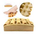 Foot care Foot massager Soothing  Wood material 5 rows of rollers Wooden massager Stress relief Pain relieving Roller massager for Home use Health preservation  Feet relaxation  Stress relief  Reflexology therapy. 