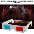 50pcs/100pcs/10pcs/lot Universal Paper Anaglyph 3D Glasses Paper 3D Glasses View Anaglyph Red/Blue 3D Glass For Movie Video Card.