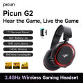 Picun G2 2.4G Wireless Gaming Headset Bluetooth Headphones 5ms Low Latency 7.1 Surround ENC Mic For PC PS4 PS5 Phone Switch. 