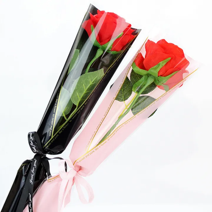 50pcs%20Single%20Rose%20Sleeves%20Flower%20Wrapping%20Bag%20Bouquet%20Packaging%20Bags%20Clear%20Cellophane%20Floral%20Wrappers%20For%20Valentine's%20Day%20Demoo%20-%20Image%205
