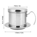 Stainless Steel Coffee Pot Reusable Basket Dripper Filter Drip.