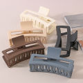 Korean Large Solid Hair Claw Elegant Hairpins Barrette Crab Hair Clips For Women Girls Square Headwear Hair Accessories Jewelry. 