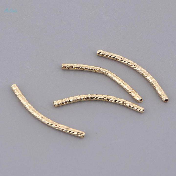 4Pcs%20Copper%20Noodle%20Tube%20Beads%20Curved%20Jewelry%20Findings%20Craft%20Golden%202%C3%9730mm%20-%20Image%206