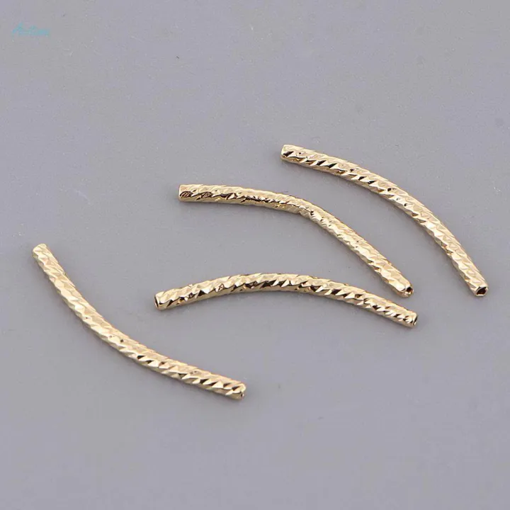 4Pcs%20Copper%20Noodle%20Tube%20Beads%20Curved%20Jewelry%20Findings%20Craft%20Golden%202%C3%9730mm%20-%20Image%206