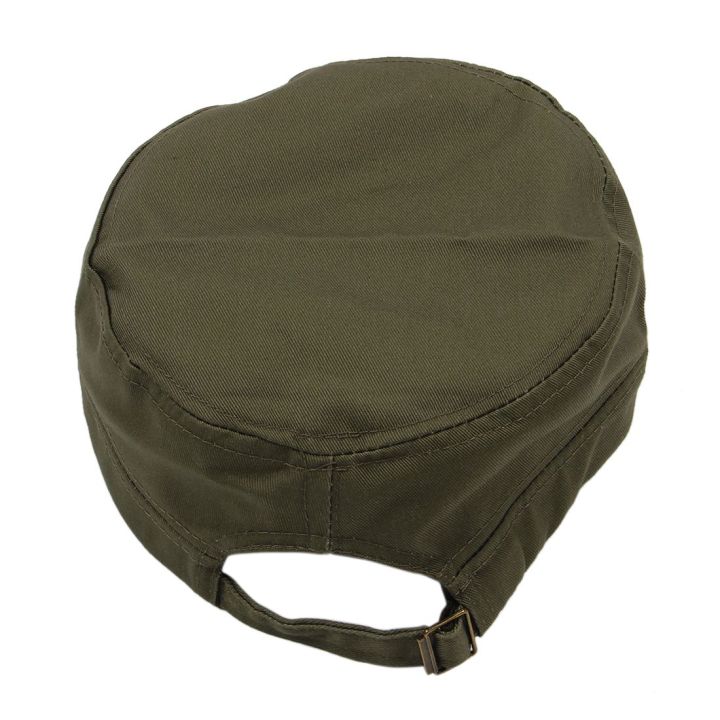 Stylish%20Plain%20Military%20Army%20Cap%20Castro%20Cadet%20Patrol%20Cap%20Hat%20Adjustable%EF%BC%88Army%20Green%EF%BC%89%20,%20Cap%20-%20Image%206