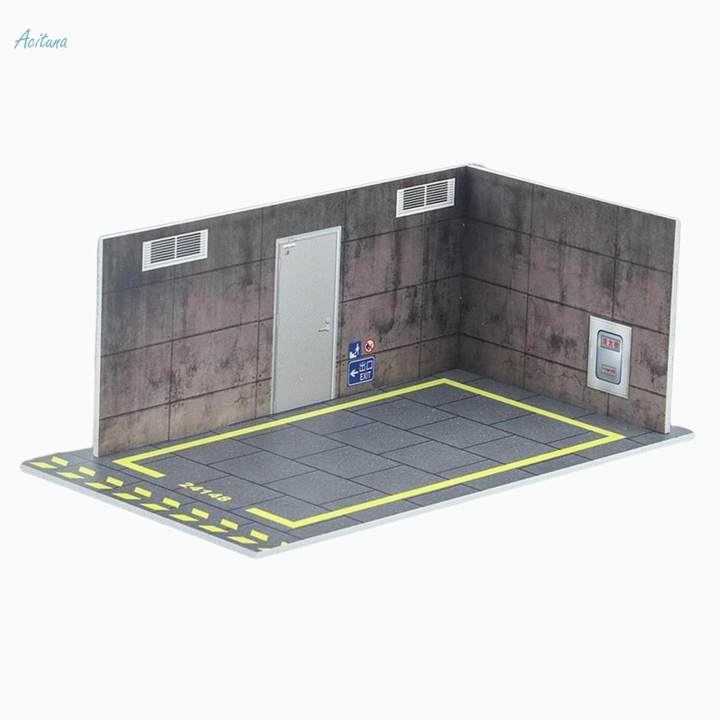 2pcs%201/24%20Scale%20Car%20Model%20Diorama%20Parking%20Scenery%20DIY%20Car%20Garage%20-%20Image%203