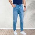 Richman Mens Blue Denim Slim Fit Spandex Jeans Pant. 